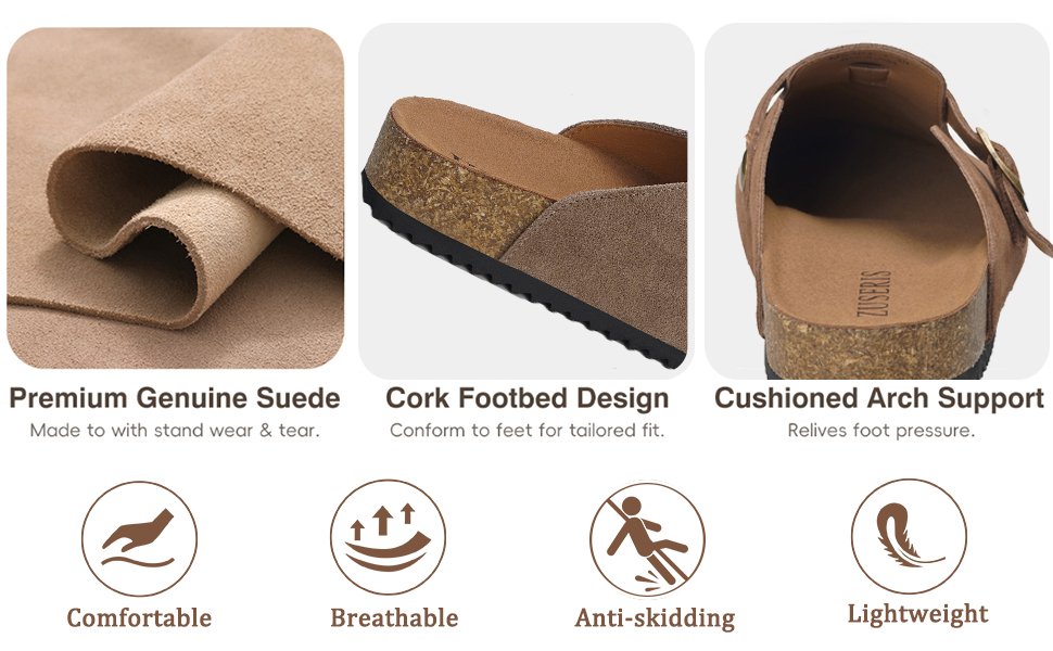  Womens Clogs Men‘s Suede Clogs